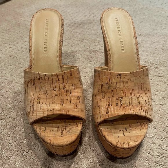 Dali Cork Platform Wedge Mules - Picture 1 of 5
